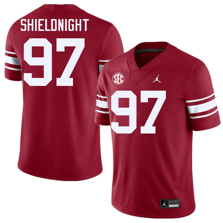Oklahoma Sooners #97 Alex Shieldnight College Football Jersey Stitched-Throwback
